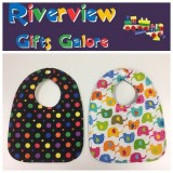 Reversible Bib - Elephants & Spots